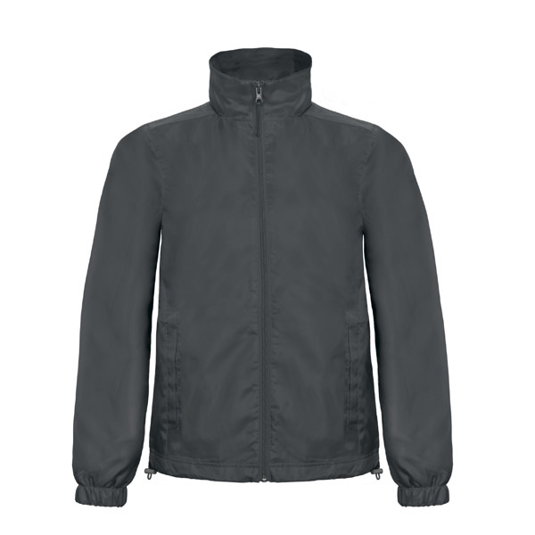 Casaco B&C Id.601 - 100% Poliéster 210T Taffeta - Cinza Escuro / L
