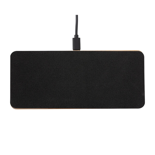 Organisateur de bureau avec chargeur sans fil BAMBOOCHARGE / 15 Watt