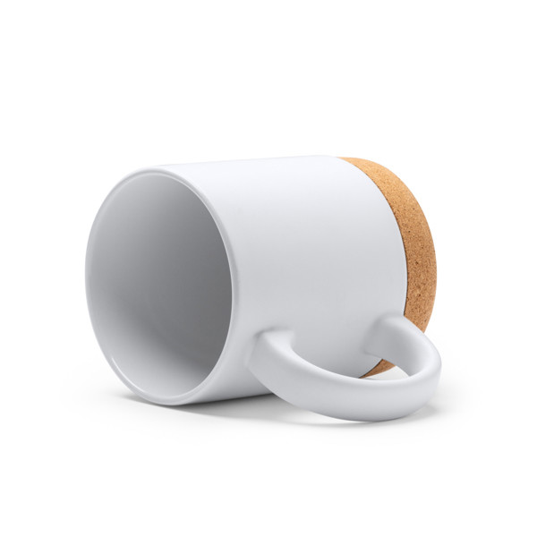 Personalised ceramic mug 320 ml with cork base