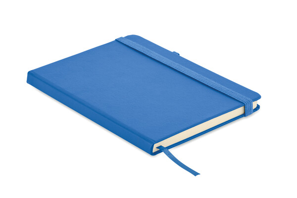 Carnet A5 ligné en PU recyclé Arpu - Bleu Royal