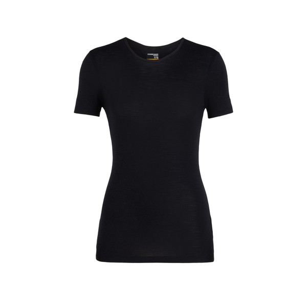 Icebreaker Women's 175 Everyday SS Crewe - BLACK - M