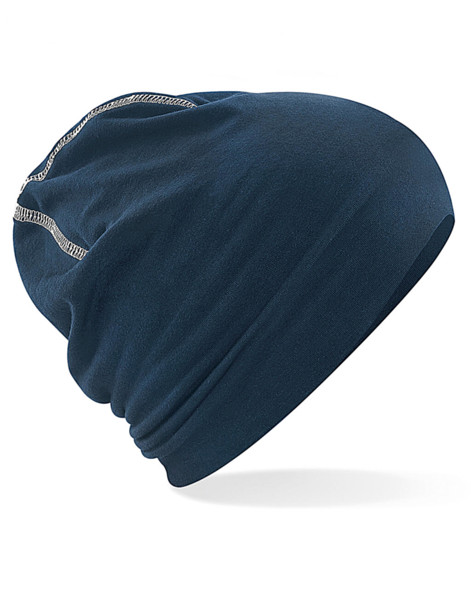 Hemsedal Cotton Beanie - Black / White / ONE SIZE