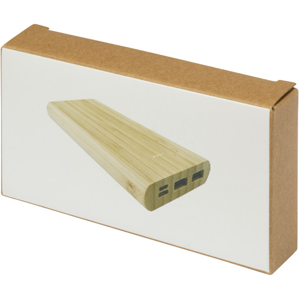 Tulda 10,000 mAh powerbank af bambus