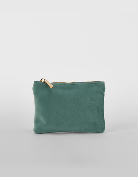Velvet Accessory Pouch - Dark Emerald / S