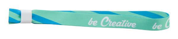 SuboWrist festival bracelet, polyester, 390x15 mm - White