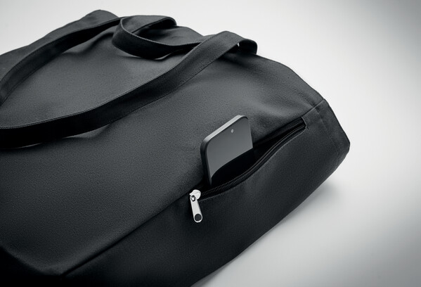 Bolsa de algodón reciclado Gave Colour - Negro