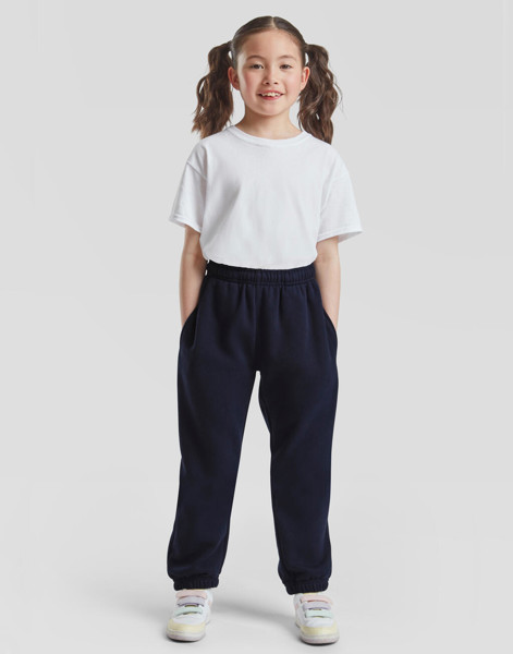 Kids Premium Elasticated Cuff Jog Pants - Deep Navy / 164 (14-15)