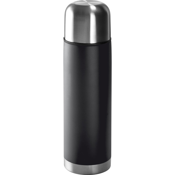 Stainless steel thermal flask ERIKA - Black