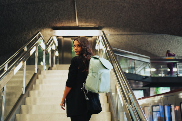 Batoh Soft Daypack - Mäta / Sivá