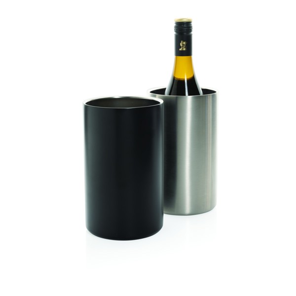 Kbelík na víno Vino z recyklované nerezové oceli - Černá