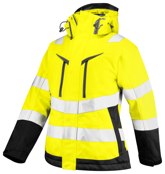 6449 PADDED JACKET  HI VIZ Yellow/Black 3XL