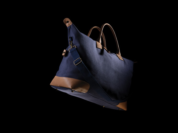 Sac weekend Impact AWARE™ en toile 16oz recyclée - Bleu