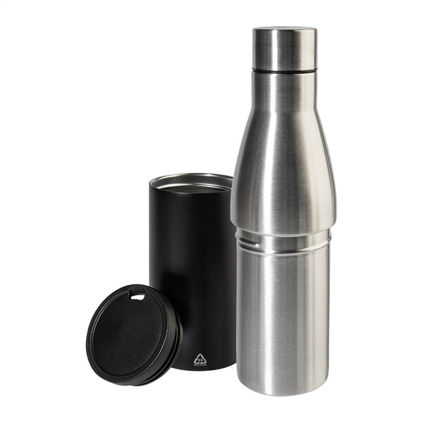2In1 Rss Bottle And Cup Parbat - Black