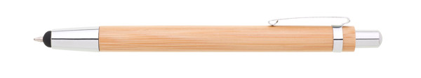 Tural Touch bamboo pen,touch tip,metal clip - Natural