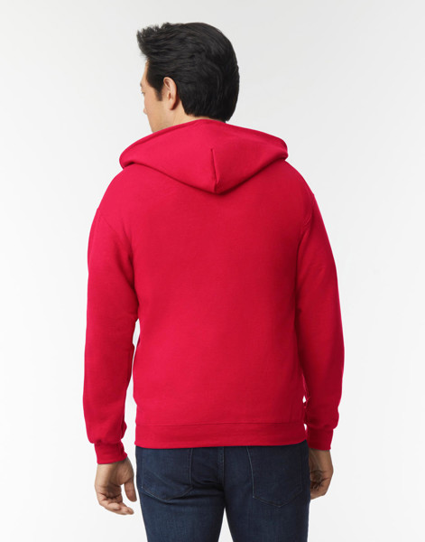 Heavy Blend Adult Full Zip Hooded Sweat - Red / S