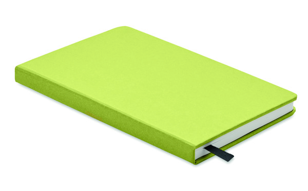A5 recycled page notebook Grow - Lime