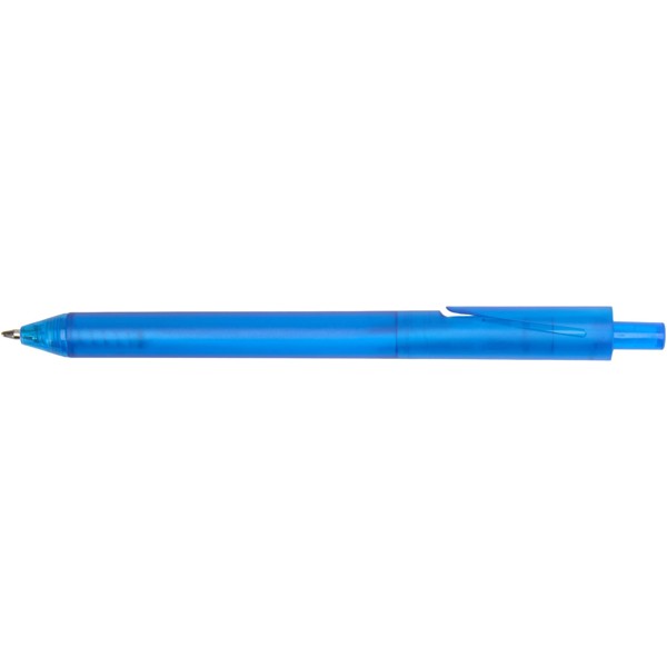 Ensemble carnet à couverture souple en plastique recyclé et stylo bille (encre bleue) Niove - Bleu