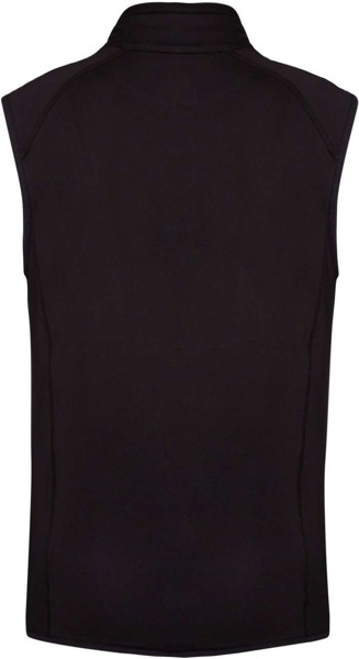 Dual-Fabric Sleeveless Sports Jacket - Dark Royal Blue / Black / XS
