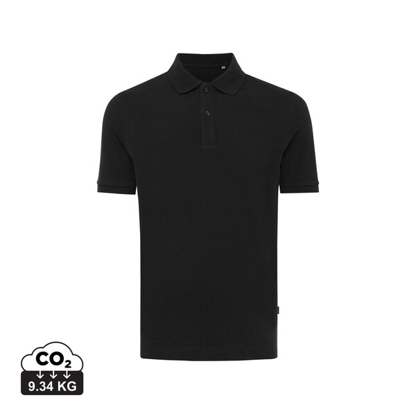 Polo tričko IQONIQ Yosemite z recykl. bavlny - Černá / S