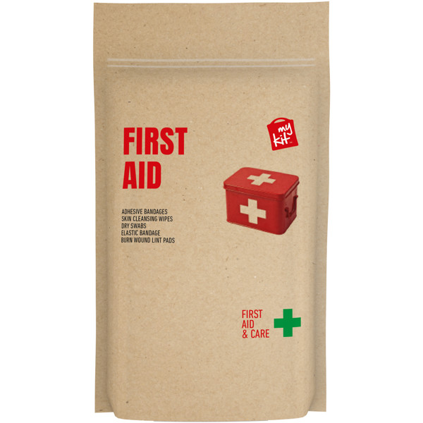 MyKit First Aid with paper pouch - Kraft Brown