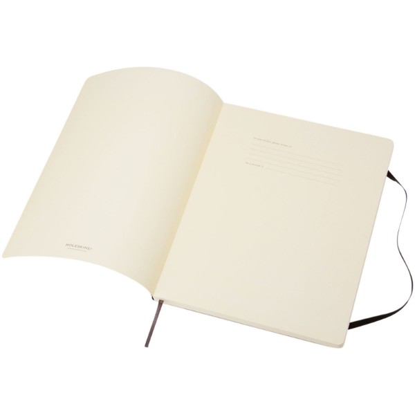 Classic XL soft cover notebook - plain - Solid Black
