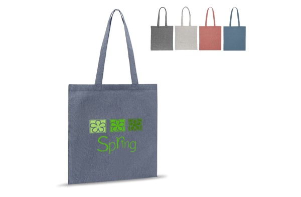 Shopping bag recycled cotton 38x42cm - Grey