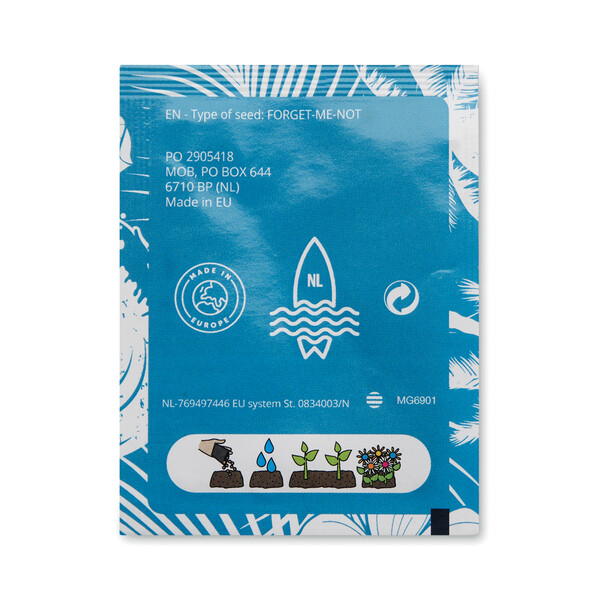 White paper envelopes in 4 sizes with your choice seeds - 6,5x9,5 cm / Radish