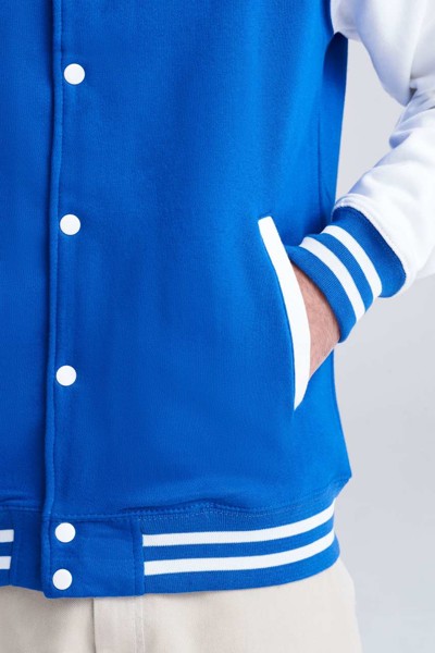 Varsity Jacket - Royal Blue / Arctic White / 2XL