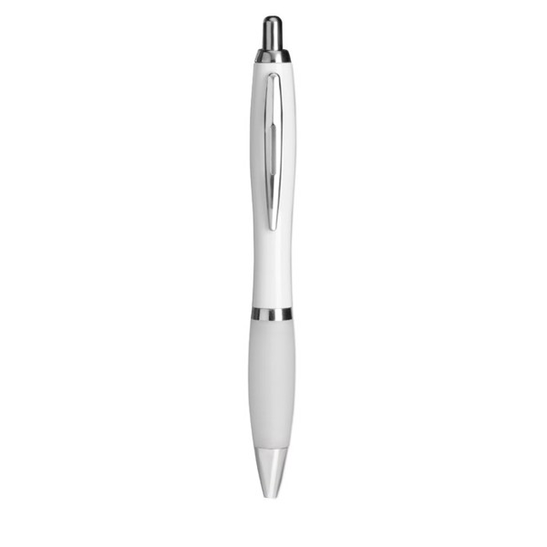 Długopis z miękkim uchwytem Riocolour - biały
