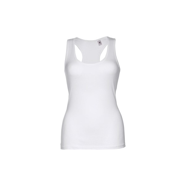 THC TIRANA WH. Women's sleeveless cotton T-shirt. White - White / S