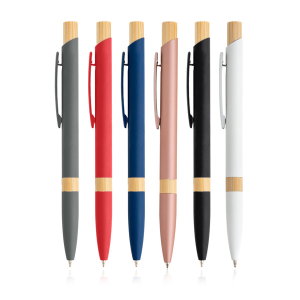 Esferográfica de Metal Reciclado - Cor-de-rosa claro 