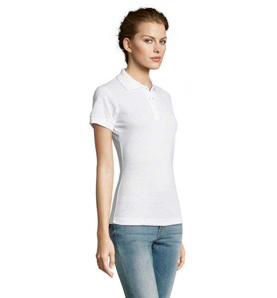 Sol's Prime women polo shirt, piqué 200 - White / 2XL