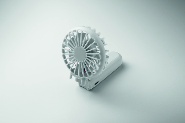 Portable foldable fan Ibera - White