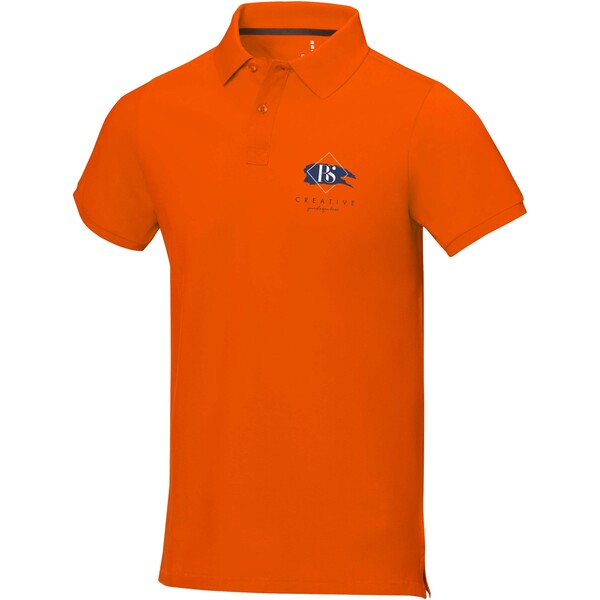 Polo de manga curta para homem de 200 g/m² Calgary - Laranja / XXL