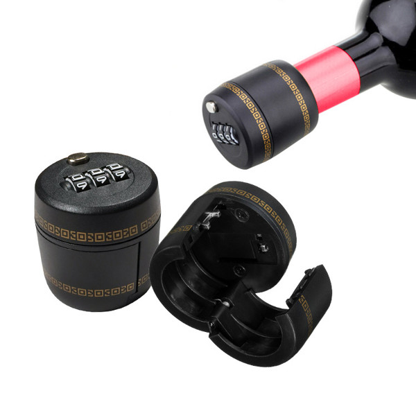 Lock for a bottle of wine