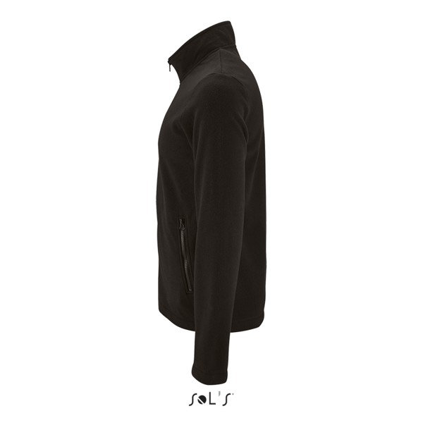Sol's Norman Men - απλό μπουφάν Fleece - Black / XL