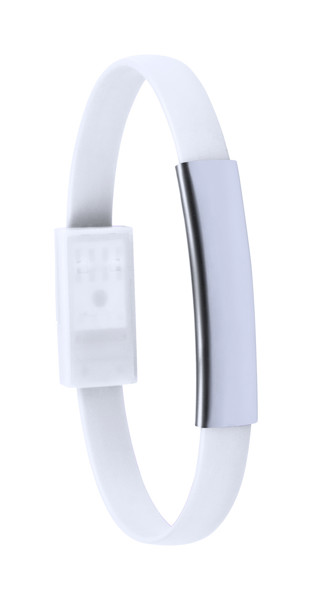 Bracelet Usb Charger Beth - White / Silver