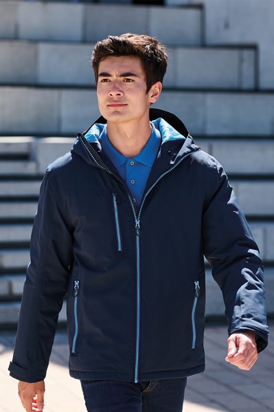 Navigate Waterproof Insulated Jacket - Black / Orange Pop / 2XL