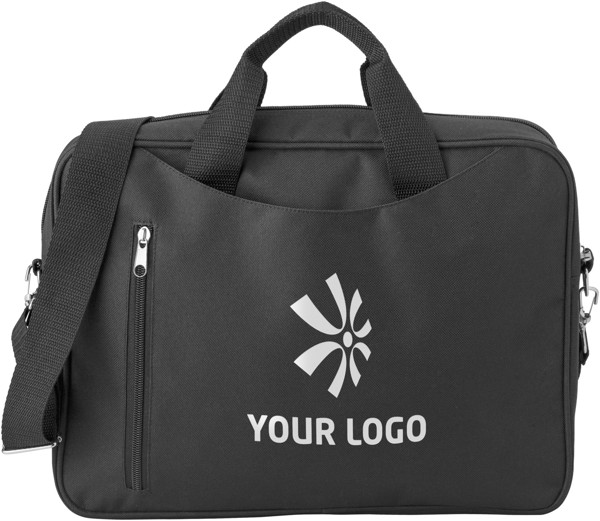Polyester (600D) laptop bag - Black