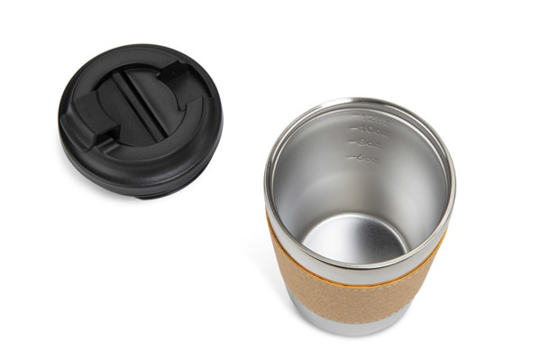 Thermal mug CAFFEZ 350 ml - silver