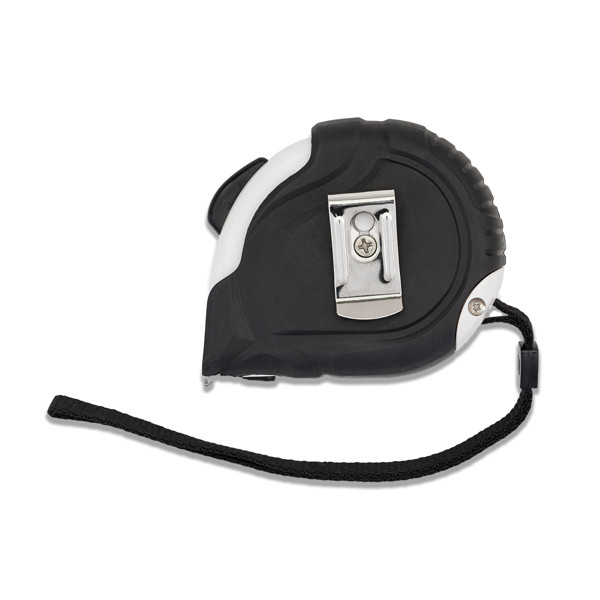 Correct 5 m tape measure - White / Black