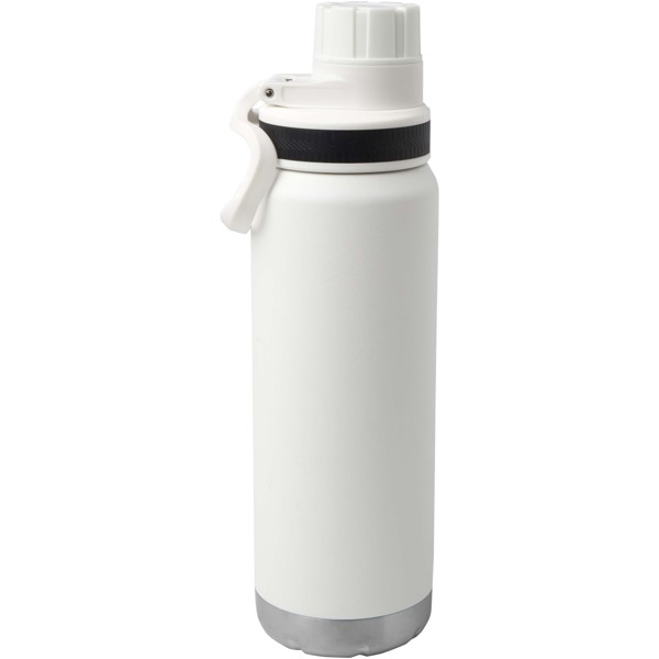 Fortis 700 ml RCS-zertifizierte Kupfer-Vakuum Isolierflasche aus recyceltem Edelstahl (Kohlensäure geeignet) - weiss