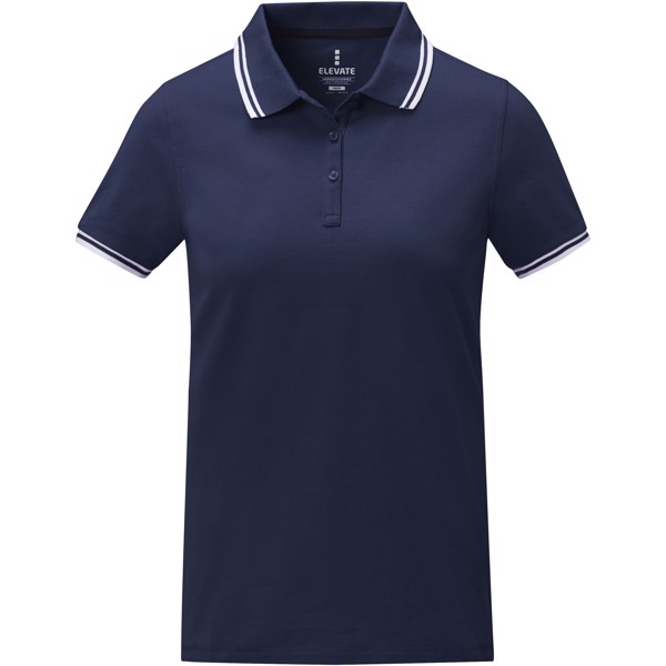 Polo Amarago tipping manches courtes femme - Marine / L