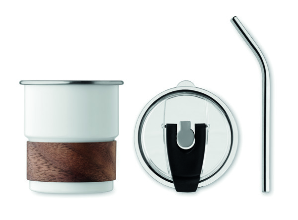 Single wall tumbler 260 ml Mate - White