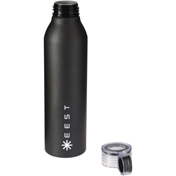 Grom 650 ml Aluminium Sportflasche - Schwarz