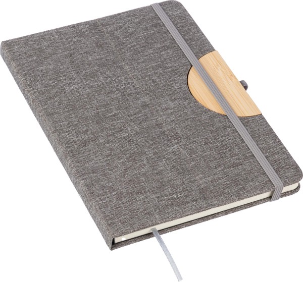 Caderno rPET (300D) A5 Ernst - Grey