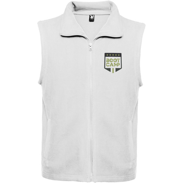 Gilet en polaire unisexe Bellagio - Blanc / 2XL