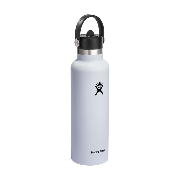 Hydro Flask Standard Mouth with Flex Straw Cap 621 ml bouteille d'eau - blanc