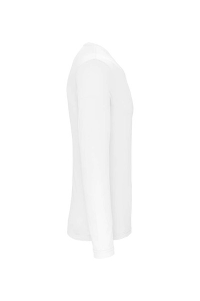 Men's Long-Sleeved Sports T-Shirt - White / L