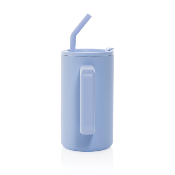 Hrnček Cube 800 ml z recykl. ocele s certifikáciou RCS - Svetlo Modrá